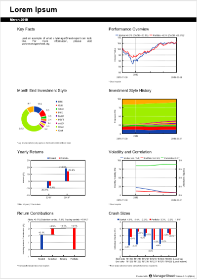 Missing report example